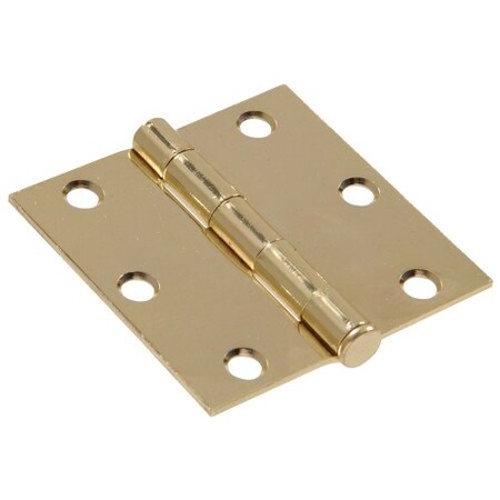 Hillman 3 BRASS PLATED SQ HINGE 851240